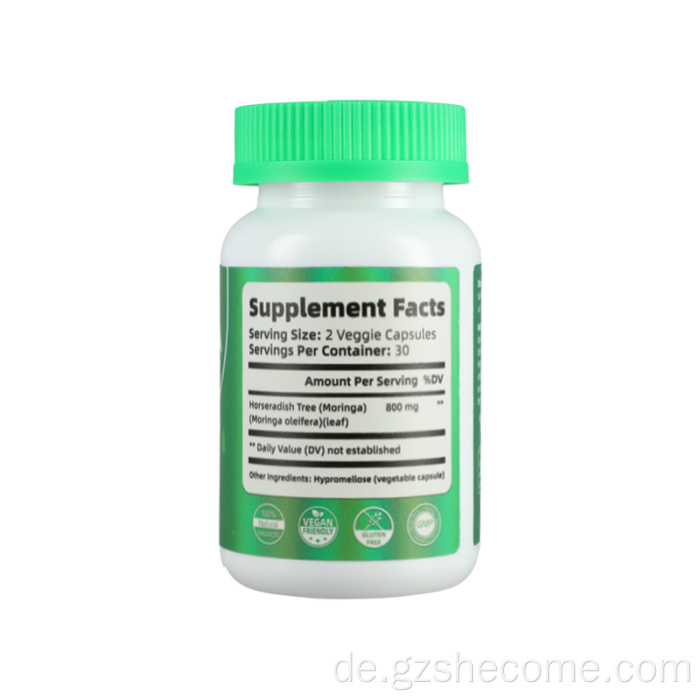 Neuankömmlinge Moringa Supplement unterstützen Haut immun